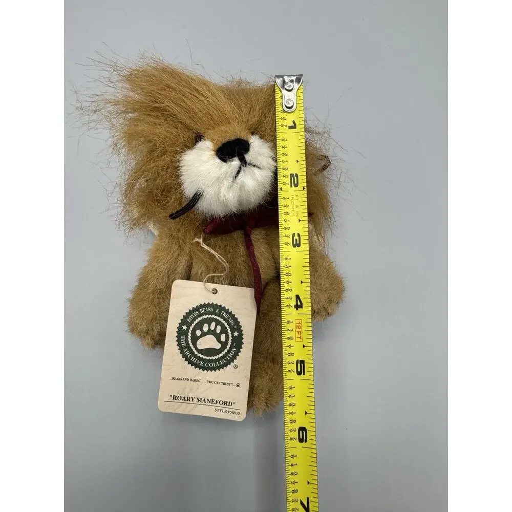 Boyds Archive Collection Roary Maneford Plush 5‎ Inch Ornament Angle Wings